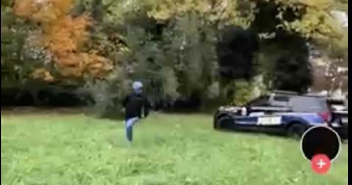 BPD officer suspended after viral video appears to show him almost running a man over