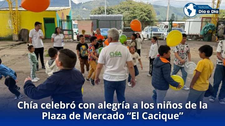 Chía celebró con alegría a los niños de la Plaza de Mercado “El Cacique”