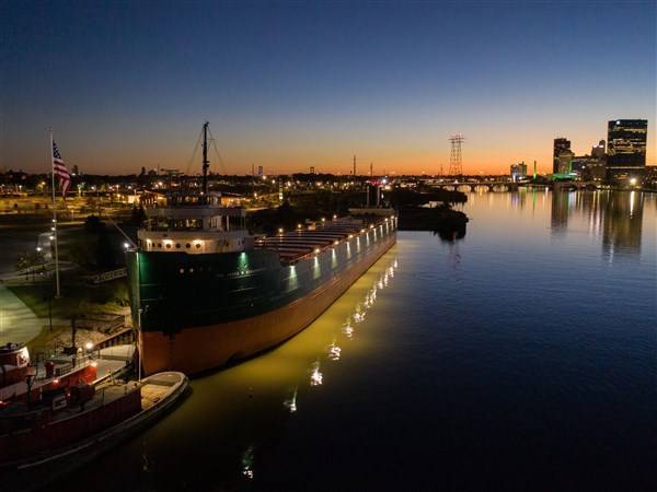 Photo Gallery: New lights on Col. James M. Schoonmaker Museum Ship
