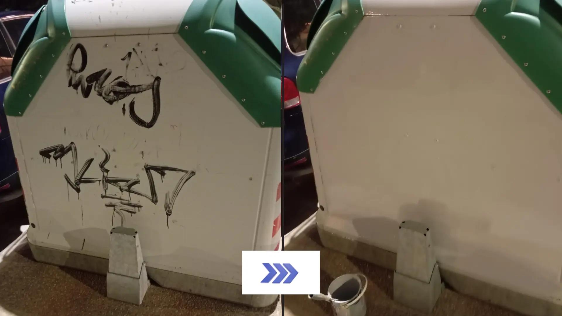Huesca ha efectuado más de 230 eliminaciones de grafitis en lo que va de año