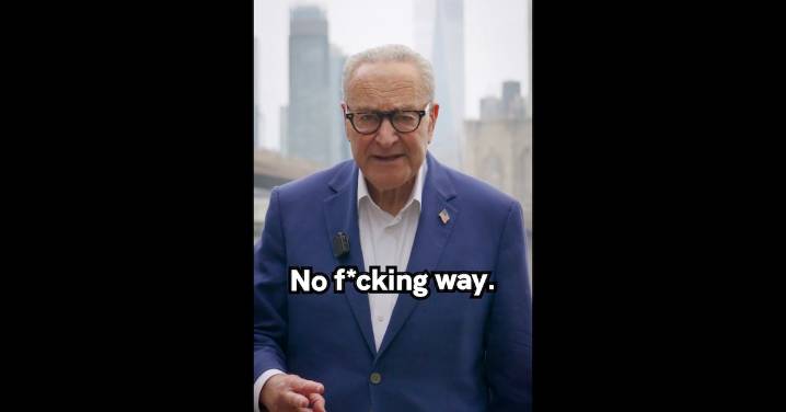 ‘NO F*CKING WAY’: Chuck Schumer Releases Fiery Video on ‘Life or Death’ Shutdown