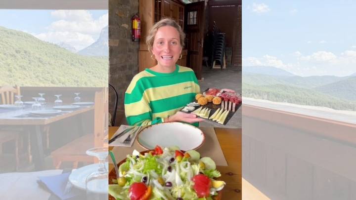 El restaurante del Pirineo que arrasa en TikTok con su chuletón a la brasa y postres caseros