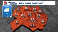 Mainly cloudy with a few isolated showers today