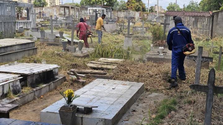 Avanza mantenimiento del cementerio Pedro Juan Luciani