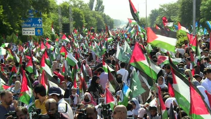Thousands rally for Gaza in Islamabad after ceasefire agreement