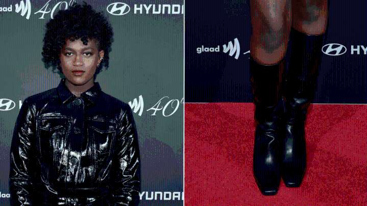 Zaya Wade Brings Fall’s Minimalist Boot Trend to GLAAD Gala