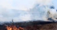 [URGENTE] Feroz incendio en zona oeste alta: varias viviendas en peligro