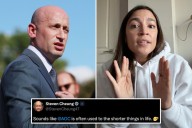 Trump aide hits AOC with savage innuendo after she mocked Stephen Miller's height