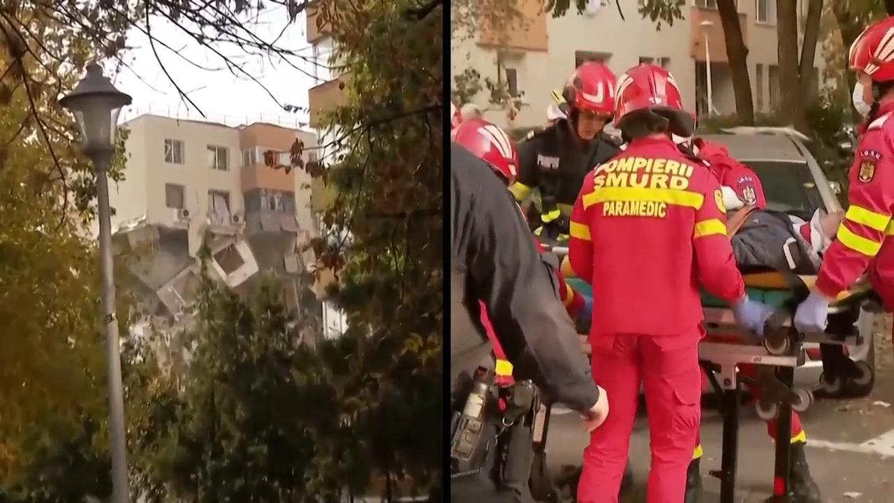 Powerful blast kills at least two people at apartment block in Romania’s capital