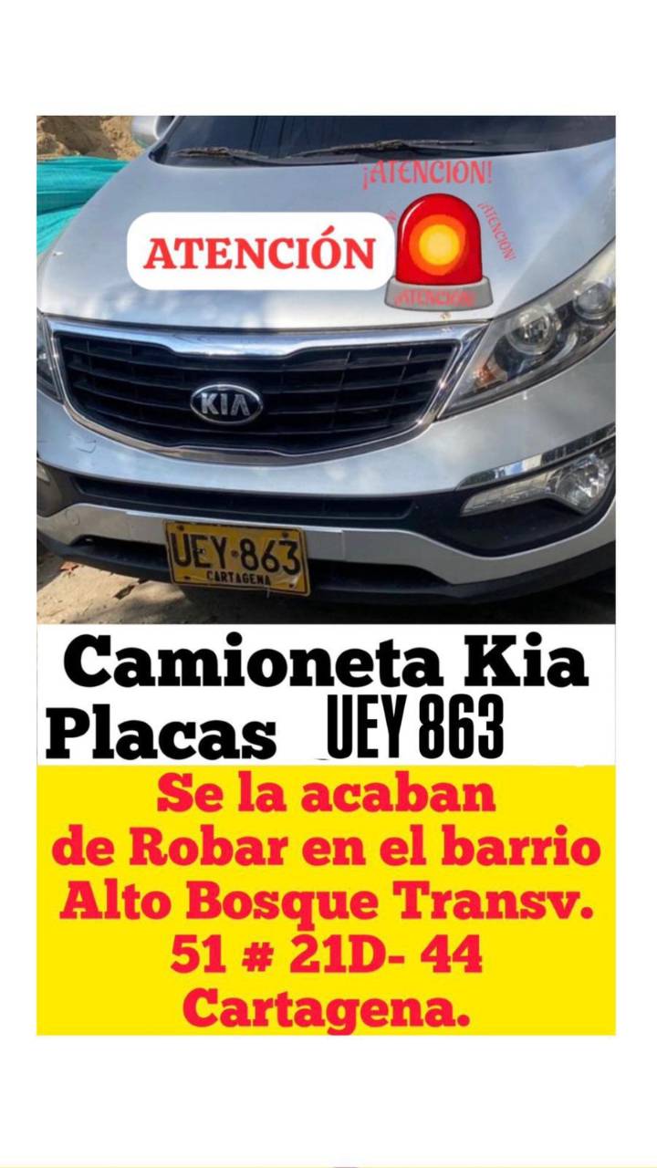 Alerta en el Alto Bosque: roban camioneta Kia Sportage