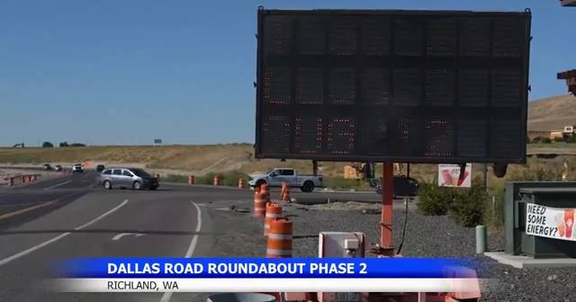 Richland roundabout construction enters final phases, brings traffic delays