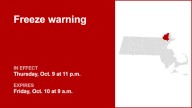 Freeze warning for Essex County until Friday morning – temperatures could sink to 30
