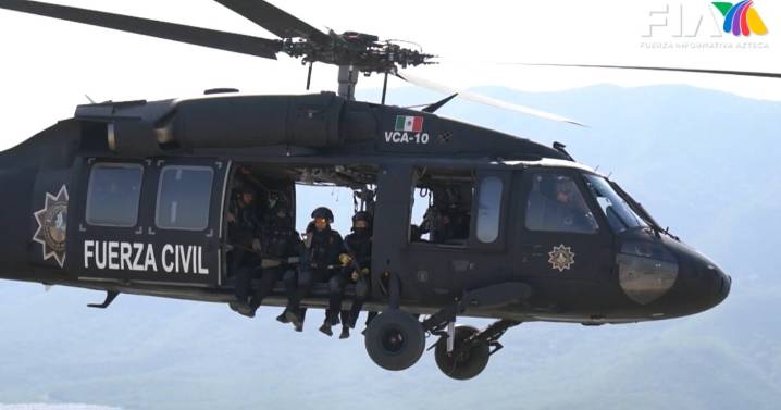 Fuerza Civil de Nuevo León envía ayuda aérea a estados afectados por inundaciones