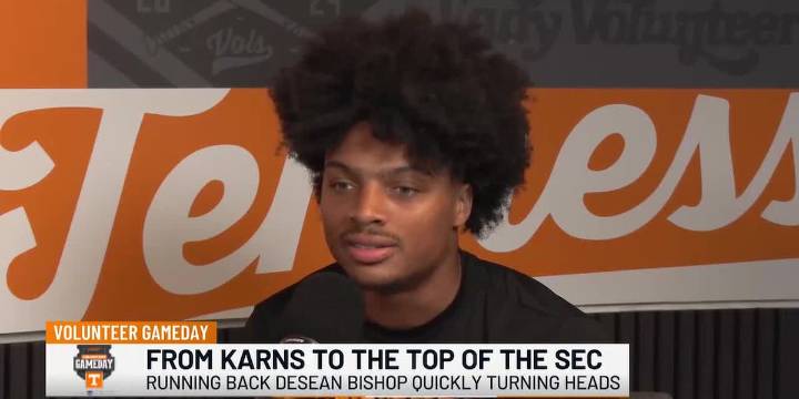 Karns native DeSean Bishop leads Tennessee's rushing attack | Tennessee's Volunteer Gameday - Tennessee @ Kentucky