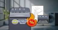 Mercado Libre remata Lavadora automática Whirlpool Xpert System de 18 kg, con eficiencia, capacidad y ahorro en un solo equipo