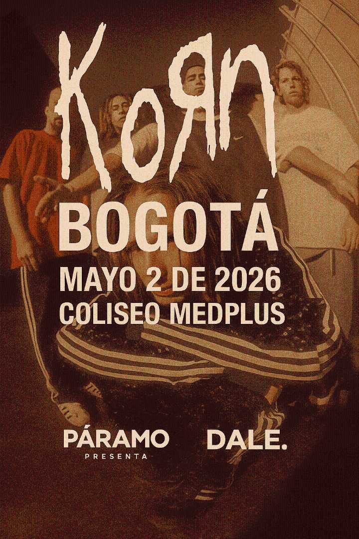 El regreso de Korn a Bogotá después de ocho años: la banda se presentará en el Coliseo MedPlus en mayo de 2026