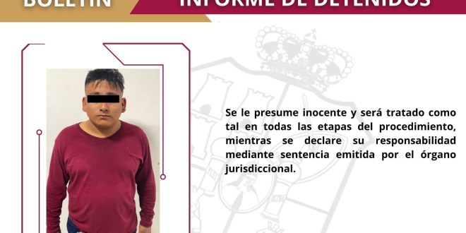 Por delitos contra la salud es detenido un masculino por la SSPC