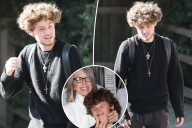Diane Keaton's son Duke seen outside her home after her death