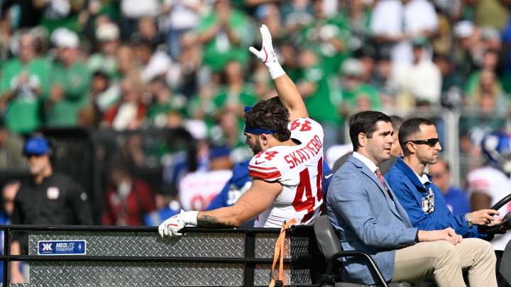 Cam Skattebo will have surgery tonight at a Philadelphia hospital