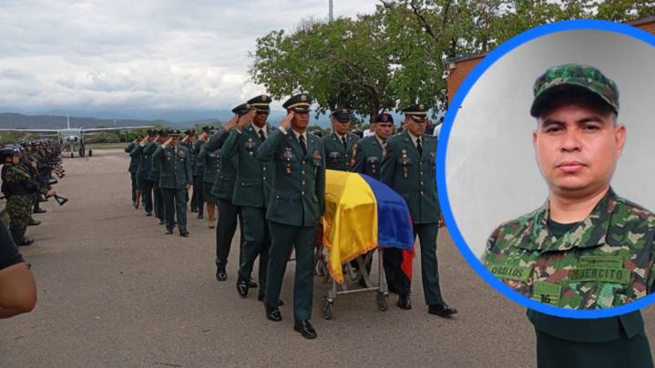 Neiva rinde homenaje al soldado José Henry Ceballos, asesinado en atentado del ELN en Arauca