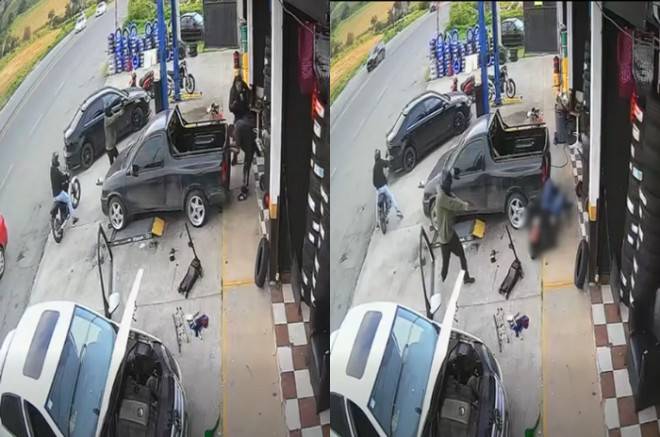 Video: Expolicía municipal es asesinado a balazos en Tenango del Valle