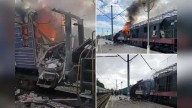 At least 1 dead, dozens injured as Russian drones strike Ukrainian railway station