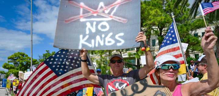 “No queremos reyes”: protestas masivas en EE. UU. contra Donald Trump