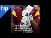 Jayden Daniels’s sophomore season hits a speed bump
