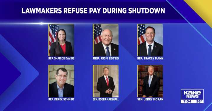 Entire Kansas congressional delegation voluntarily halts their paychecks amid shutdown