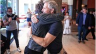 Javier Milei fue recibido por Rogelio Frigerio en Paraná