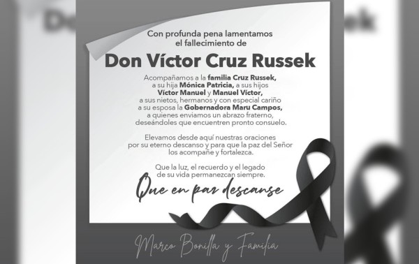 “Un ser humano como pocos“; lamenta Bonilla muerte de Víctor Cruz
