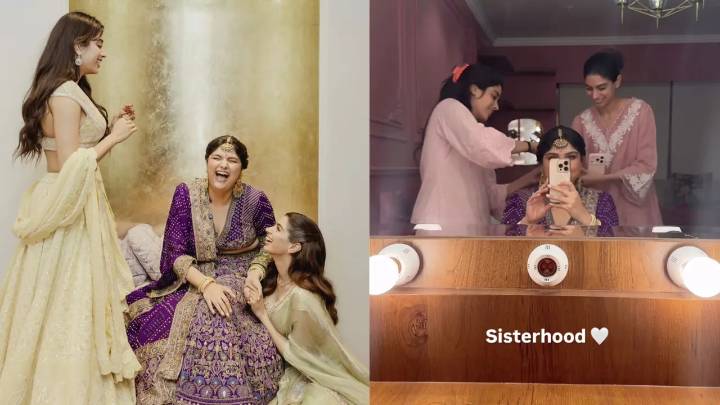 'My built-in cheerleaders': Anshula Kapoor celebrates sisterhood with Janhvi and Khushi