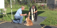 Reverend Charles Zawistowski blesses animals at St. Mary’s Parish on the feast of St. Francis of Assisi