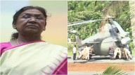 Helipad Section Collapses As President Murmu's Chopper Lands In Kerala; Crew Pushes Aircraft To Safety