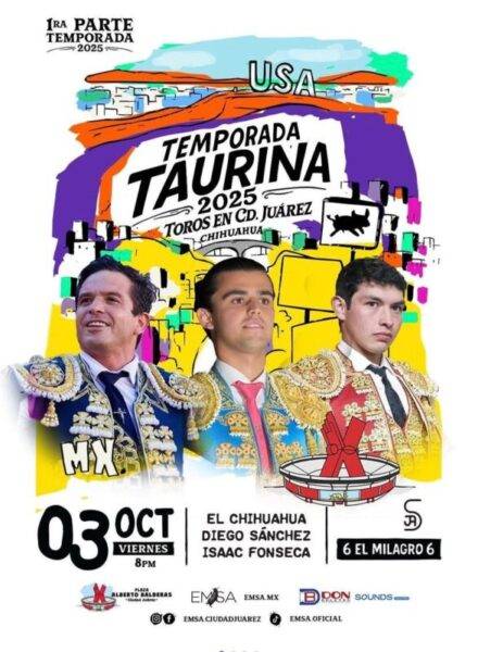 Hoy, estará Tony García “El Chihuahua” en Plaza de Toros de Juárez