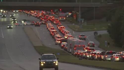 Chris Brown concert fans left outside due to traffic chaos as he took the stage inside Carter
