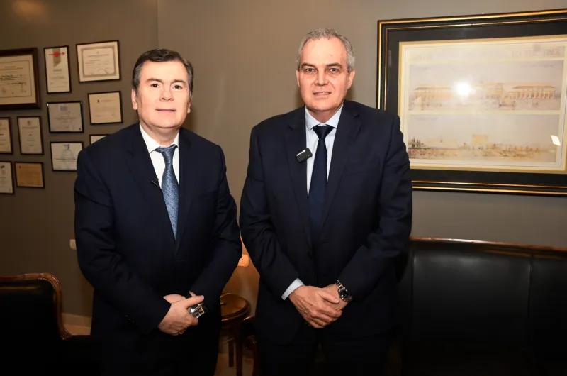 Zamora felicitó al Lic. Gustavo Ick por los 60 años de Canal 7 Santiago