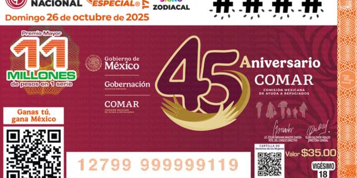 Sorteo Zodiaco Especial 1724: resultados del domingo 26 de octubre 2025