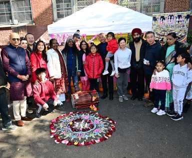 Diwali celebration brings together Queens residents to launch Interfaith Peace Garden at P.S. 20 in Flushing