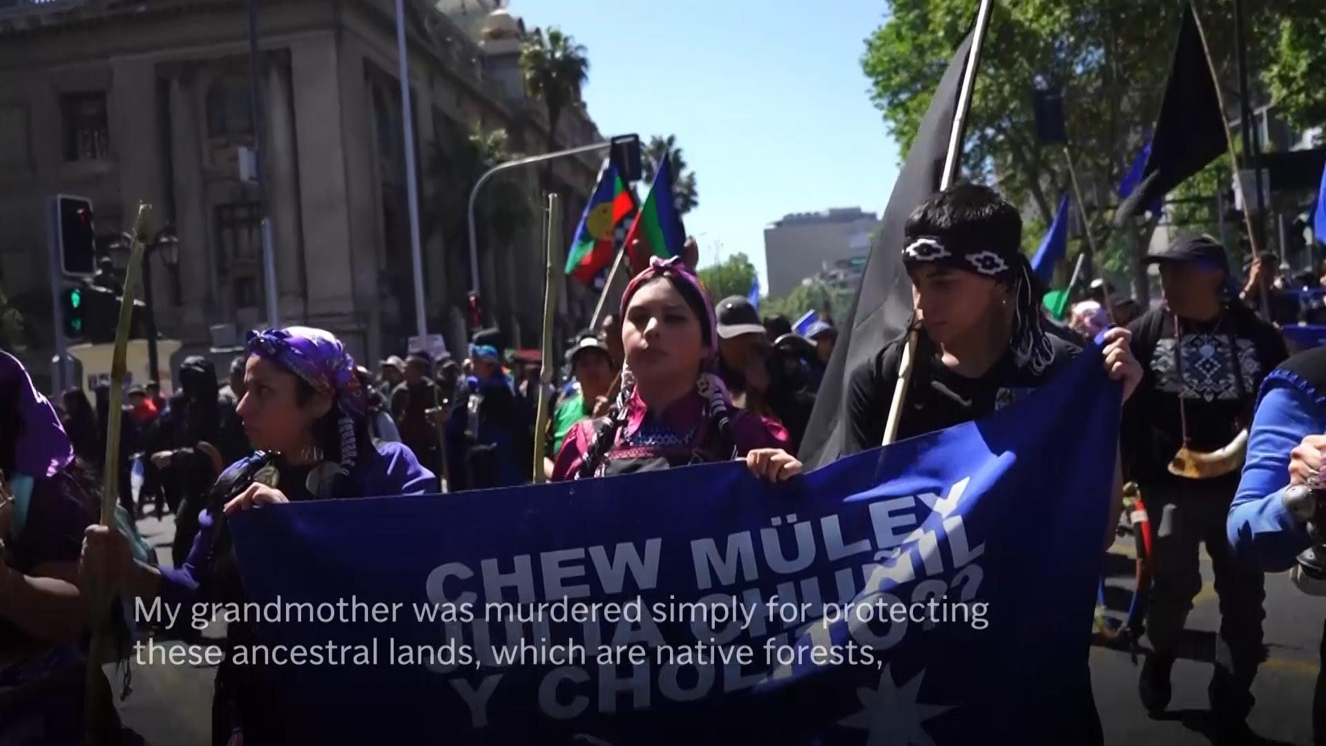 Mapuche Indigenous in Chile mark Day of the Meeting of Two Worlds