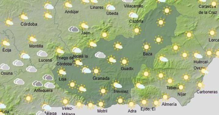 Tiempo Granada | Descenso del termómetro y cielos nubosos acompañados de lluvias este jueves