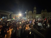 Marcha pro Palestina culmina en la Plaza de Bolívar