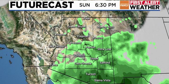 First Alert: Flash flood watch issued as showers continue throughout Arizona