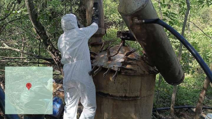 Desmantelan tercer narcolaboratorio en territorio de Los Mayos en Durango