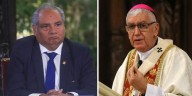 Ministro de transportes pide, entre sollozos, al cardenal Carlos Castillo que no critique al gobierno de Dina Boluarte