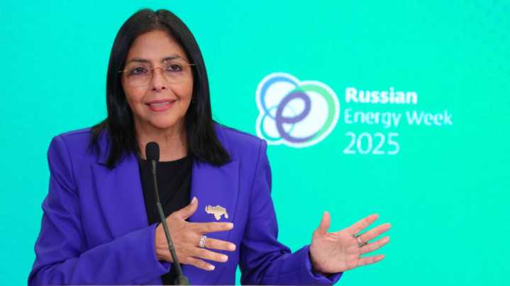 Vicepresidenta Delcy Rodríguez aseguró que 26% del petróleo mundial está bajo sanciones ilícitas