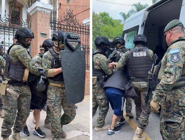 Así fue trasladado "El Petiso" David Lobo a la cárcel de Benjamín Paz