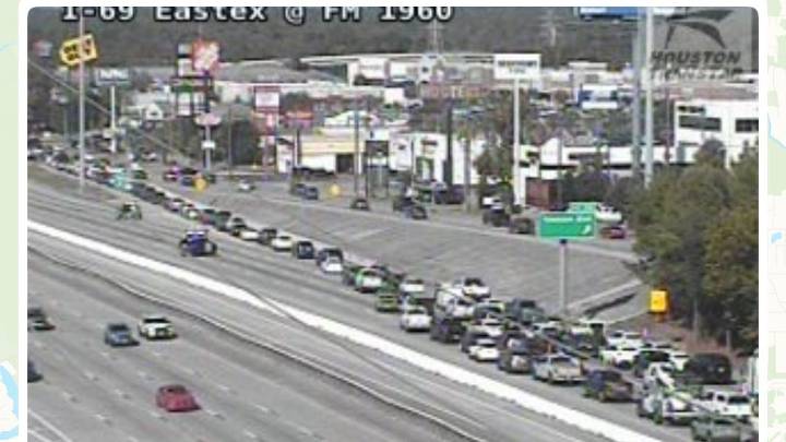 Humble: Northbound Eastex Freeway closed off due to four