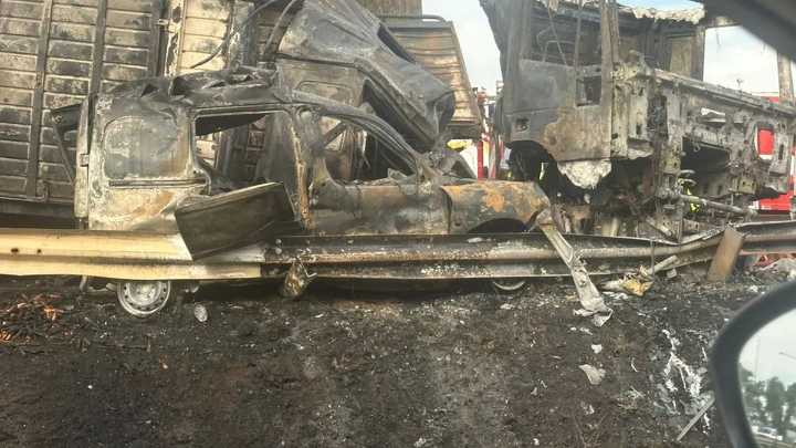 VIDEO / Choque fatal en Panamericana: cinco muertos