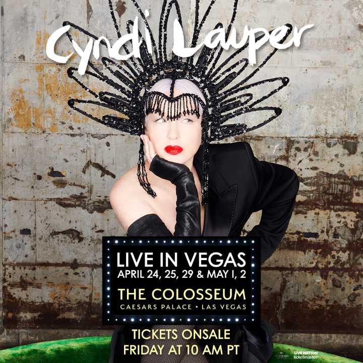Cyndi Lauper Announces Las Vegas Residency at The Colosseum at Caesars Palace